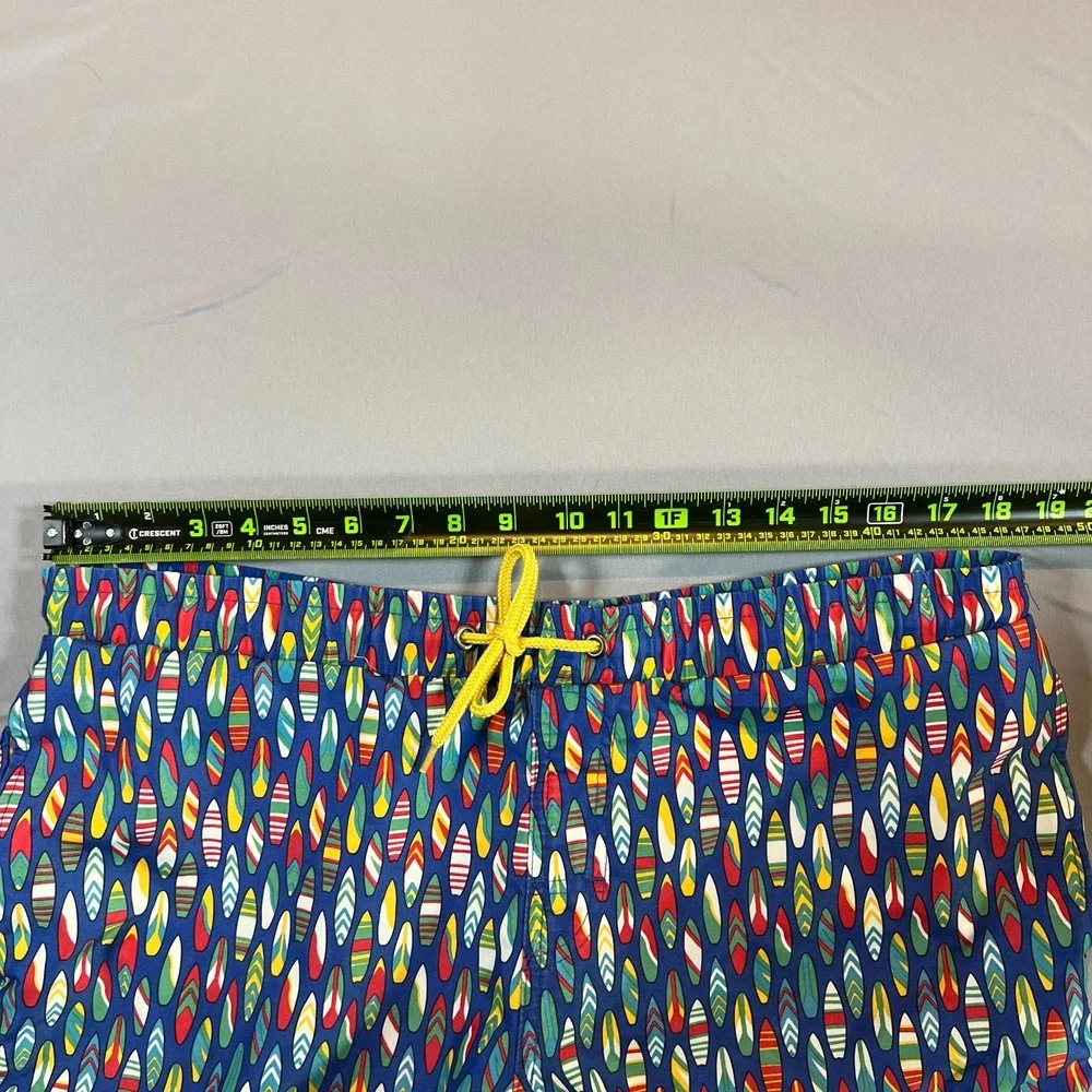 Club Room Swim Trunks Shorts Mens Medium Multicolor Geometric Mesh Quick Drying